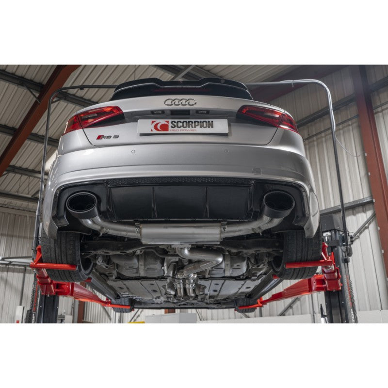 Scorpion Exhausts - Audi RS3 8V Pre-Facelift Sportback Non Resonated Cat-Back With Valves SAUS106CF - TMC Motorsport