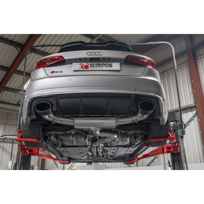 Scorpion Exhausts - Audi RS3 8V Pre-Facelift Sportback Non Resonated Cat-Back With Valves SAUS106CF - TMC Motorsport