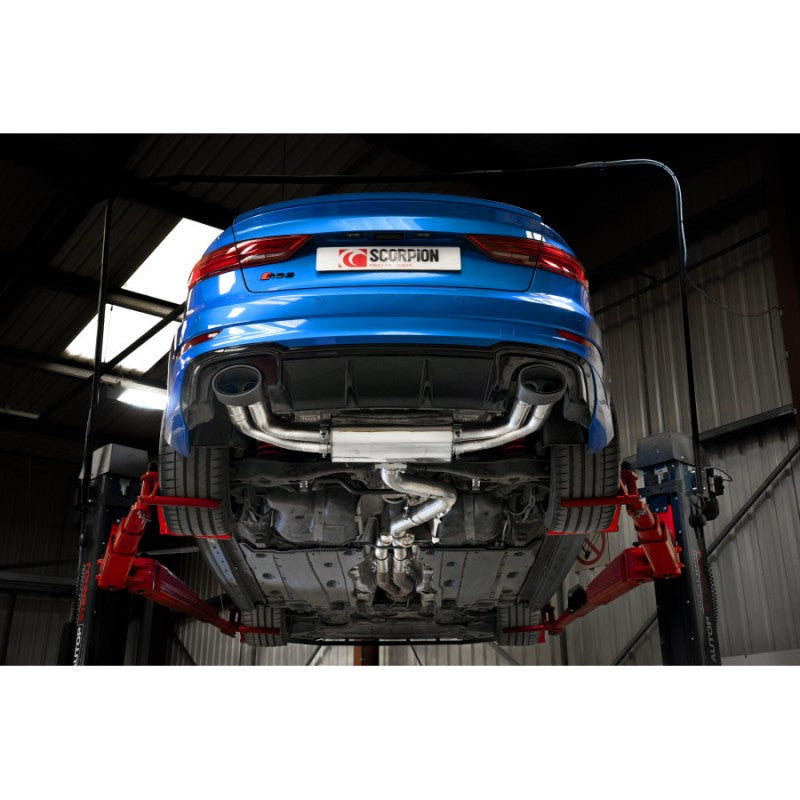 Scorpion Exhausts - Audi RS3 Saloon 8V Non Resonated Cat-Back / GPF Back System With No Valves SAUS084CF - TMC Motorsport