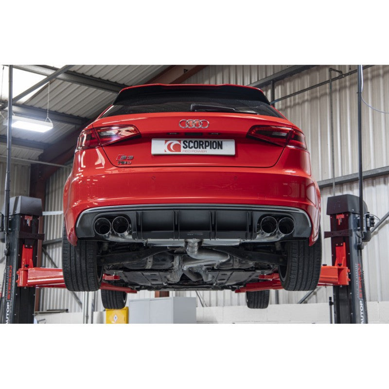 Scorpion Exhausts - Audi S3 8V 2.0T 3 Door & Sportback Non Resonated Cat-Back / GPF Back System NON VALVED SAUS109 - TMC Motorsport