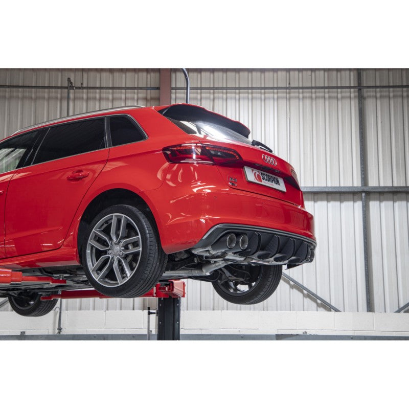 Scorpion Exhausts - Audi S3 8V 2.0T 3 Door & Sportback Non Resonated Cat-Back / GPF Back System NON VALVED SAUS109CF - TMC Motorsport