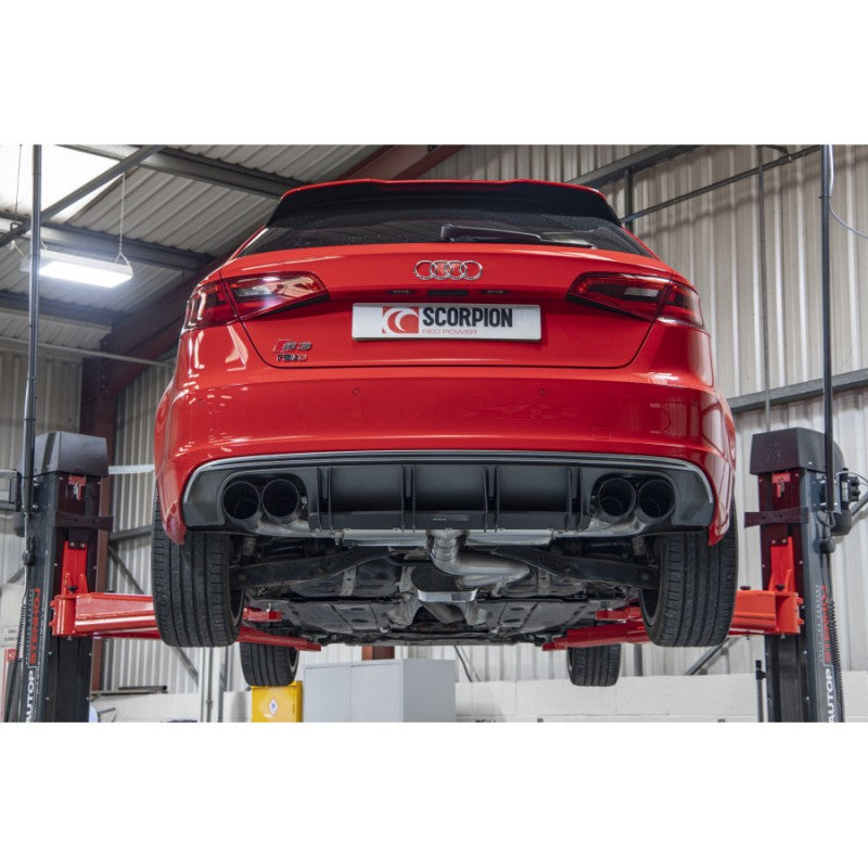 Scorpion Exhausts - Audi S3 8V 2.0T 3 Door & Sportback Resonated Cat-Back / GPF Back System NON VALVED SAU109C - TMC Motorsport