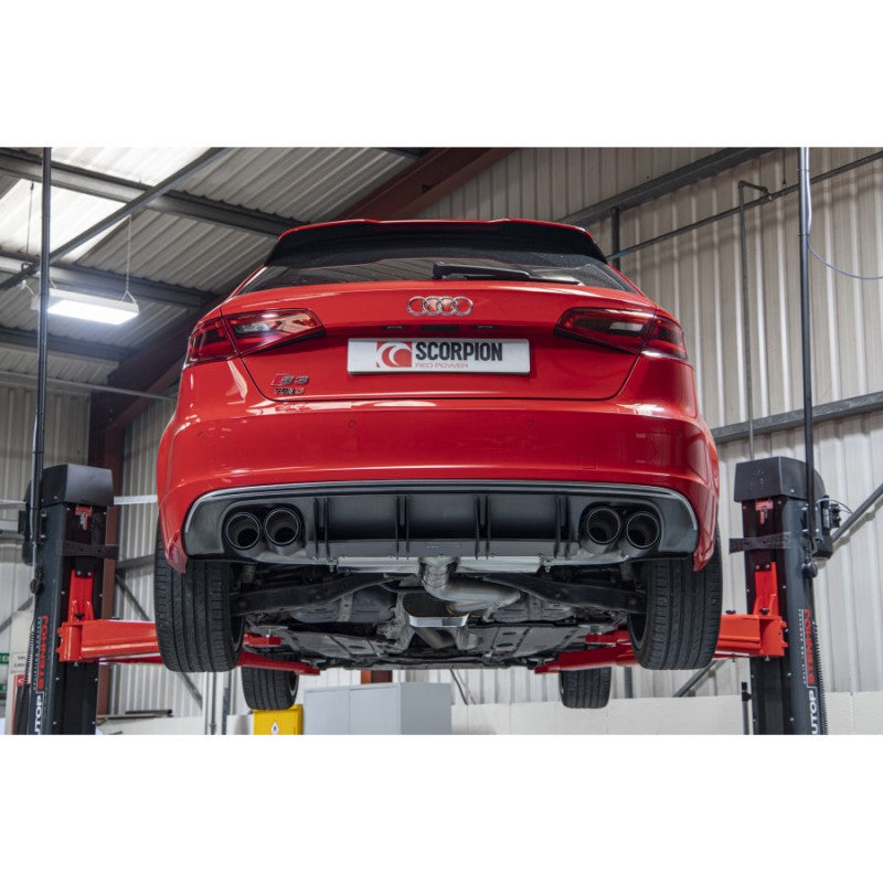 Scorpion Exhausts - Audi S3 8V 2.0T 3 Door & Sportback Resonated Cat-Back / GPF Back System NON VALVED SAU109CF - TMC Motorsport