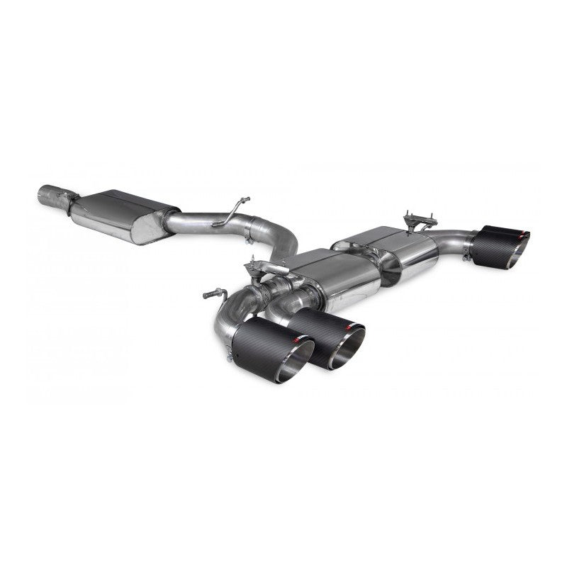 Scorpion Exhausts - Audi S3 8Y Sportback 2.0 TFSi Quattro Resonated Gpf Back System With Electronic Valves SAU093CF - TMC Motorsport