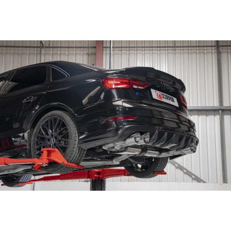 Scorpion Exhausts - Audi S3 Saloon 8V Facelift GPF Model 2019 To 2020 Non Resonated Gpf Back System With Electronic Valves SAUS096 - TMC Motorsport