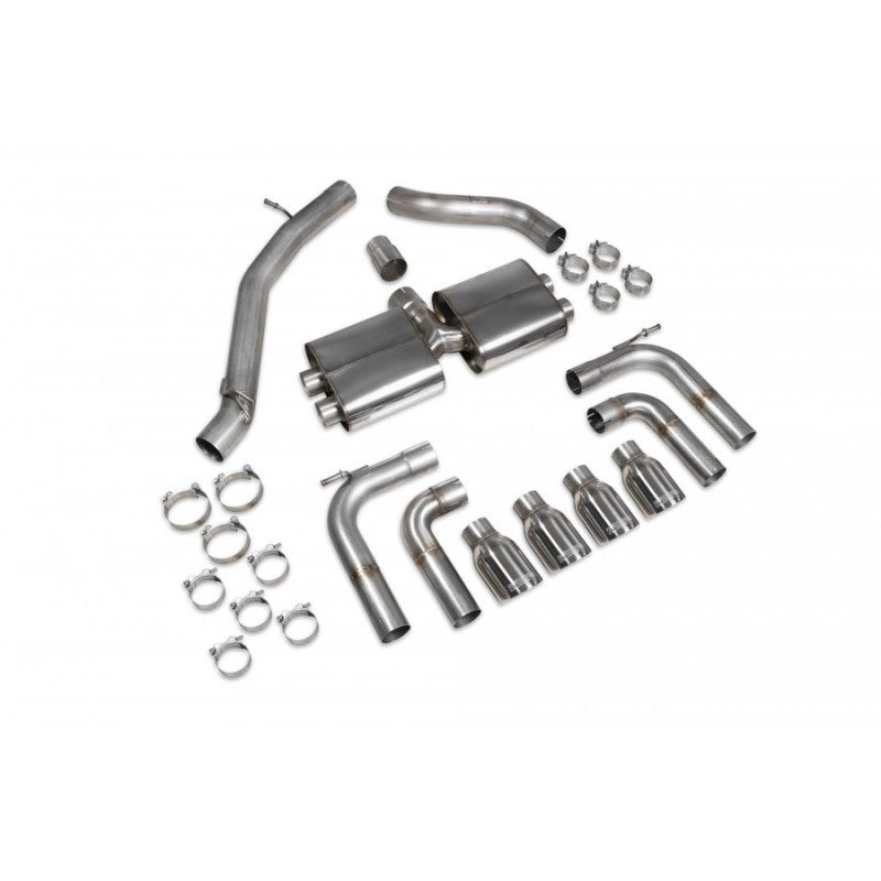 Scorpion Exhausts - Audi S3 Saloon 8V Facelift GPF Model 2019 To 2020 Non Resonated Gpf Back System With No Valves SAUS097 - TMC Motorsport