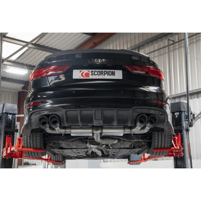 Scorpion Exhausts - Audi S3 Saloon 8V Facelift GPF Model 2019 To 2020 Resonated Gpf Back System With Electronic Valves SAU096CF - TMC Motorsport