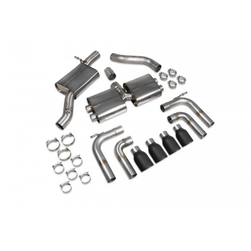 Scorpion Exhausts - Audi S3 Saloon 8V Facelift GPF Model 2019 To 2020 Resonated Gpf Back System With No Valves SAU097C - TMC Motorsport