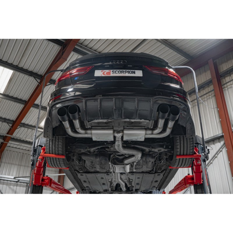 Scorpion Exhausts - Audi S3 Saloon 8V Facelift GPF Model 2019 To 2020 Resonated Gpf Back System With No Valves SAU097C - TMC Motorsport
