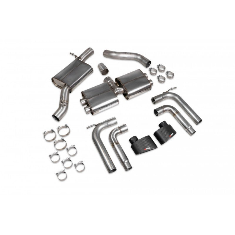 Scorpion Exhausts - Audi S3 Saloon 8V Facelift GPF Model 2019 To 2020 Resonated Gpf Back System With No Valves SAU099CF - TMC Motorsport