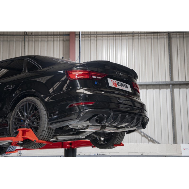 Scorpion Exhausts - Audi S3 Saloon 8V Facelift GPF Model 2019 To 2020 Resonated Gpf Back System With No Valves SAU099CF - TMC Motorsport