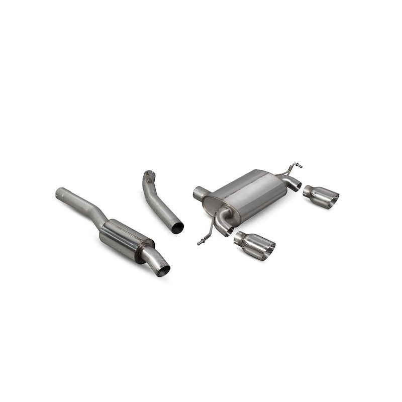 Scorpion Exhausts - Audi TT Mk1 1.8T Quattro 180 & 225 Bhp 1999 To 2006 Resonated Cat-Back System SAU040 - TMC Motorsport