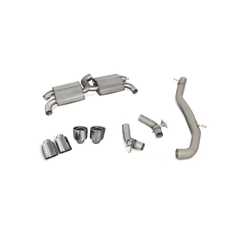 Scorpion Exhausts - Audi TT S Mk3 Non GPF Model 2014 To 2018 Non-Resonated Cat-Back System (With Valves) SAUS055 - TMC Motorsport