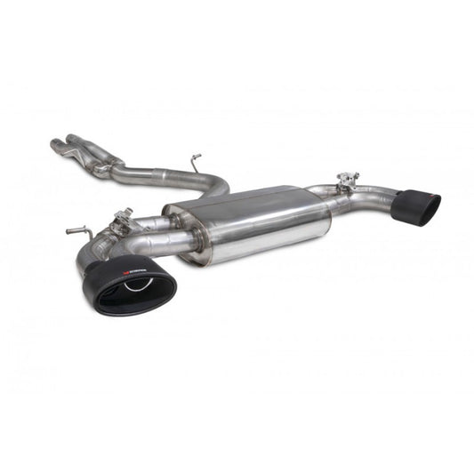 Scorpion Exhausts - Audi TTRS MK3 Non Resonated Cat-Back / GPF Back System With Electronic Valves SAUS081CF - TMC Motorsport