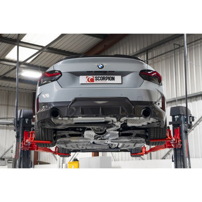 Scorpion Exhausts - BMW 220i G42 GPF Back System With Black Ceramic Daytona Trims SBM092C - TMC Motorsport