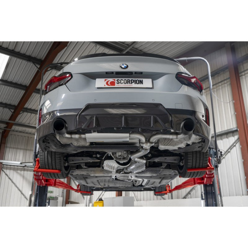 Scorpion Exhausts - BMW 220i G42 GPF Back System With Black Ceramic Daytona Trims SBM092C - TMC Motorsport