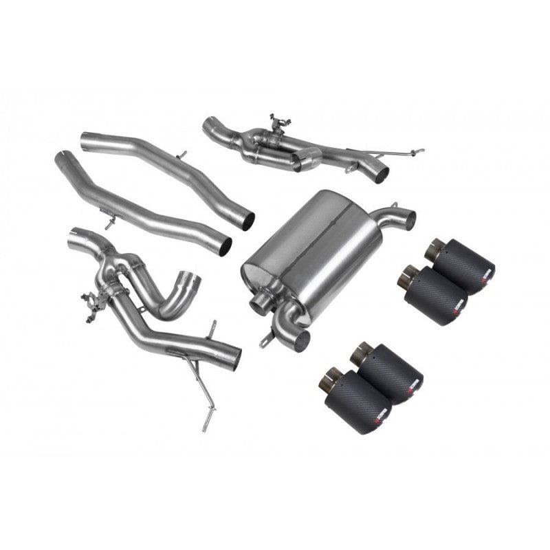 Scorpion Exhausts - BMW M3 G80 & M3 Competition GPF Model Half System Axle Back Exhaust SBM084CF - TMC Motorsport
