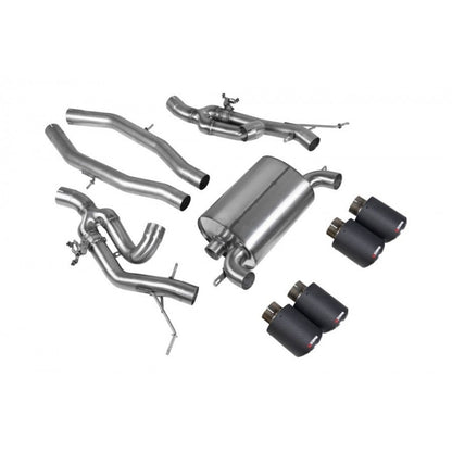 Scorpion Exhausts - BMW M3 G80 & M3 Competition GPF Model Half System Axle Back Exhaust SBM084CF - TMC Motorsport