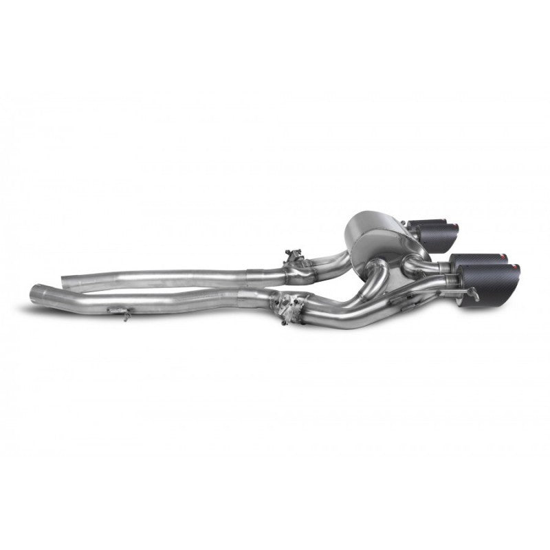 Scorpion Exhausts - BMW M3 G80 & M3 Competition GPF Model Half System Axle Back Exhaust SBM084CF - TMC Motorsport
