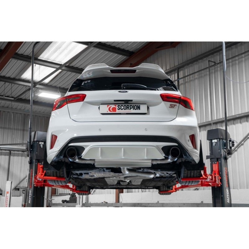 Scorpion Exhausts - Ford Focus MK4 ST 2.3 Hatch GPF Back System Carbon Fibre Tails SFDS091CF - TMC Motorsport