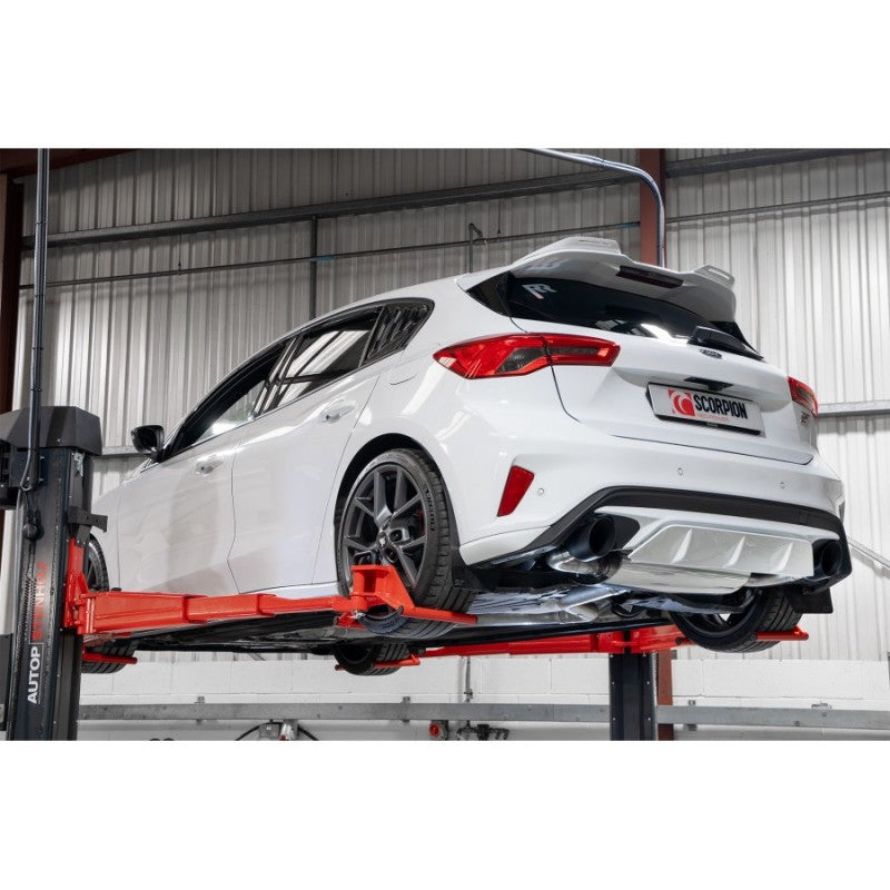 Scorpion Exhausts - Ford Focus MK4 ST 2.3 Hatch GPF Back System Daytona Black Tails SFDS091DC - TMC Motorsport