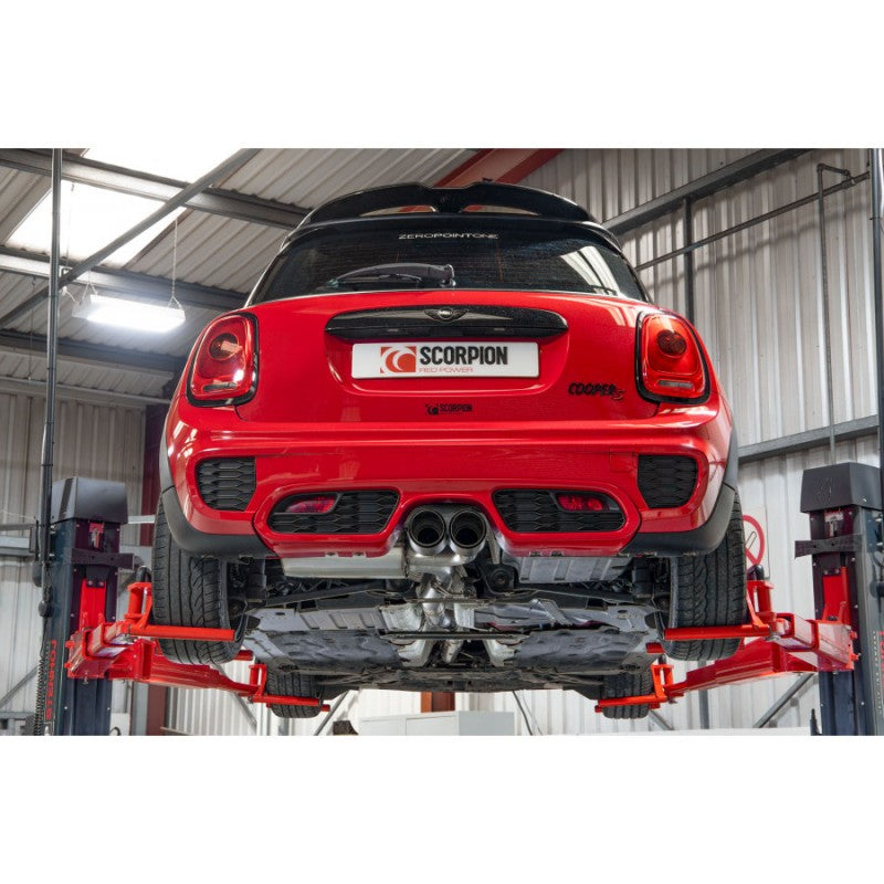 Scorpion Exhausts - Mini Cooper S F56 3 Door 2014 To 2018 Non-Resonated Cat-Back System SMNS010CF - TMC Motorsport