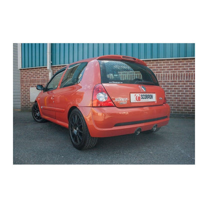 Scorpion Exhausts - Renault Clio MK2 2.0 182 03-06 2003 To 2006 Non-Resonated Cat-Back System SRNS019D - TMC Motorsport