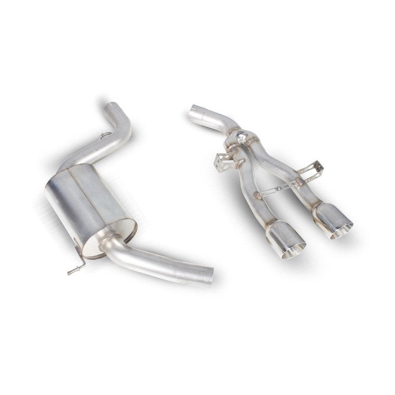 Scorpion Exhausts - Seat Leon Cupra R 2.0 Tsi 265 PS 2010 To 2012 Non-Resonated Cat-Back System SSTS009 - TMC Motorsport