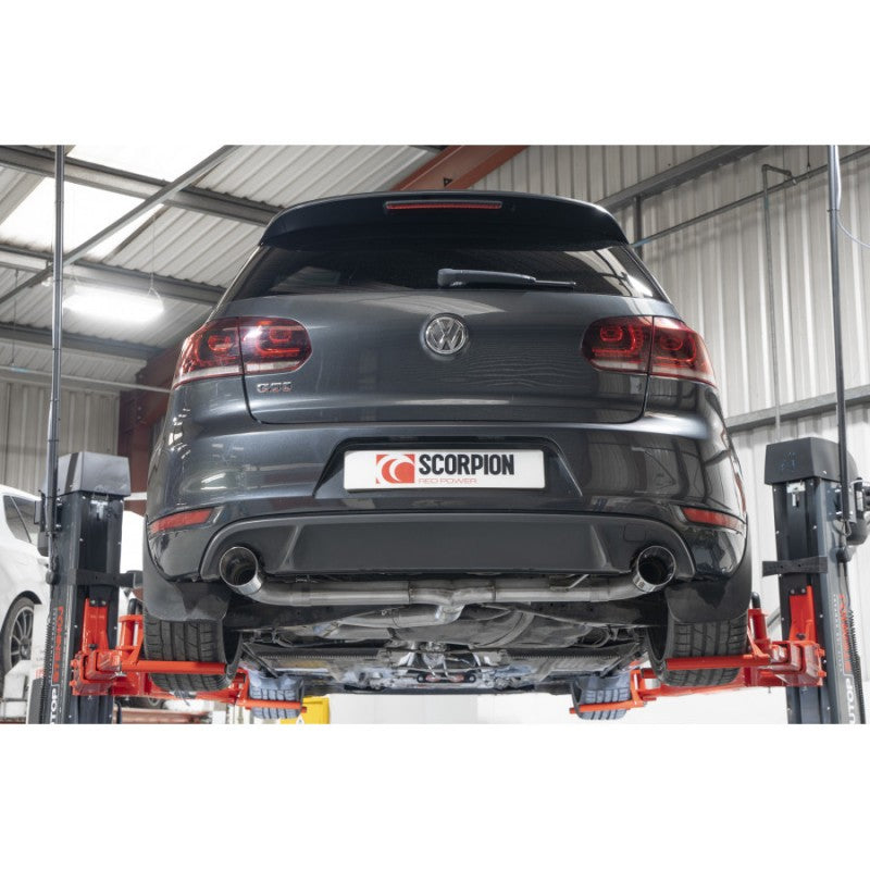 Scorpion Exhausts - Volkswagen Golf Mk6 Gti 2.0 Tsi & Edition 35 2009 To 2013 Non Resonated Predator Cat-Back System LOUD SVWS071 - TMC Motorsport