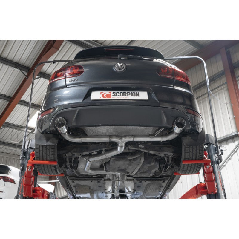 Scorpion Exhausts - Volkswagen Golf Mk6 Gti 2.0 Tsi & Edition 35 2009 To 2013 Non Resonated Predator Cat-Back System LOUD SVWS071 - TMC Motorsport