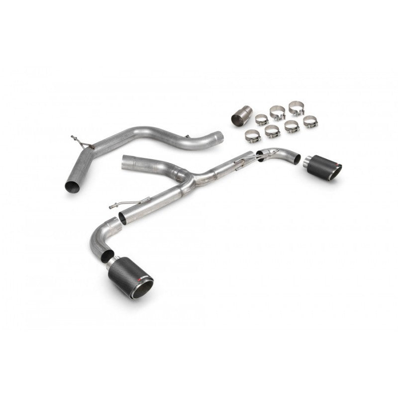 Scorpion Exhausts - Volkswagen Golf Mk6 Gti 2.0 Tsi & Edition 35 2009 To 2013 Non Resonated Predator Cat-Back System LOUD SVWS071CF - TMC Motorsport