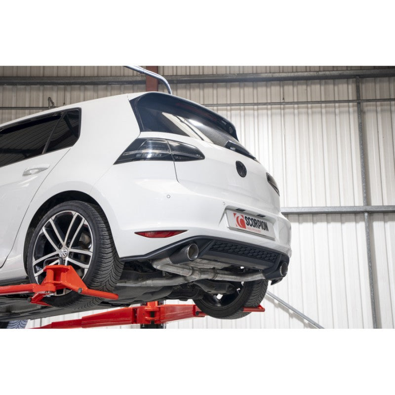 Scorpion Exhausts - Volkswagen Golf MK7 GTD 2.0 TDi 185PS Cat-Back System GTi Style SVWS068CF - TMC Motorsport