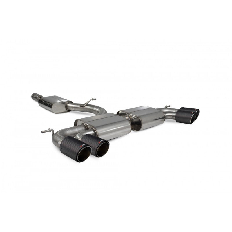 Scorpion Exhausts - Volkswagen Golf MK7 R Resonated Cat-Back System With No Valves SVW044CF - TMC Motorsport