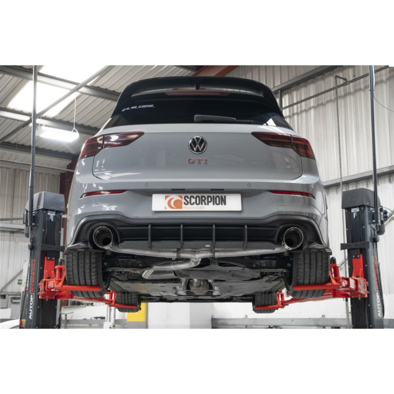 Scorpion Exhausts - Volkswagen Golf MK8 GTi Clubsport Non Resonated Predator GPF Back System VERY LOUD SVWS070D - TMC Motorsport