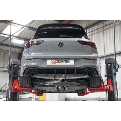 Scorpion Exhausts - Volkswagen Golf MK8 GTi Clubsport Resonated GPF Back Exhaust System SVW069CF - TMC Motorsport