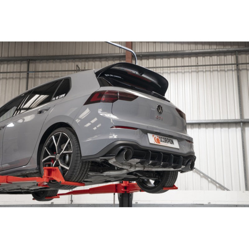 Scorpion Exhausts - Volkswagen Golf MK8 GTi Clubsport Resonated GPF Back Exhaust System SVW069CF - TMC Motorsport
