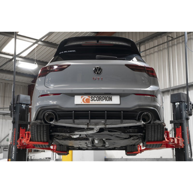 Scorpion Exhausts - Volkswagen Golf MK8 GTi Clubsport Resonated GPF Back Exhaust System SVW069D - TMC Motorsport