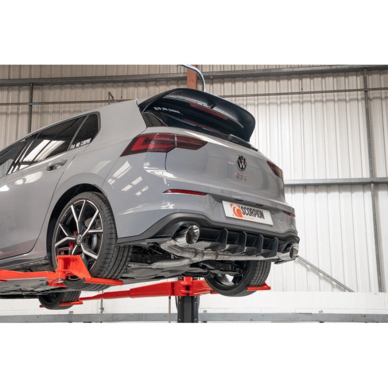 Scorpion Exhausts - Volkswagen Golf MK8 GTi Clubsport Resonated GPF Back Exhaust System SVW069D - TMC Motorsport