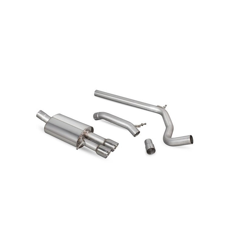 Scorpion Exhausts - Volkswagen Polo Gti 1.8T 9n3 2006 To 2011 Non-Resonated Cat-Back System SVWS052C - TMC Motorsport