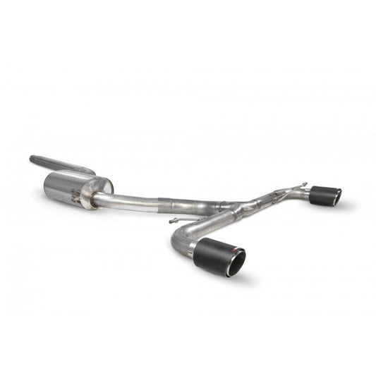 Scorpion Exhausts - Volkswagen Scirocco R 2009 To 2017 Resonated Predator Cat-Back System SVW072CF - TMC Motorsport