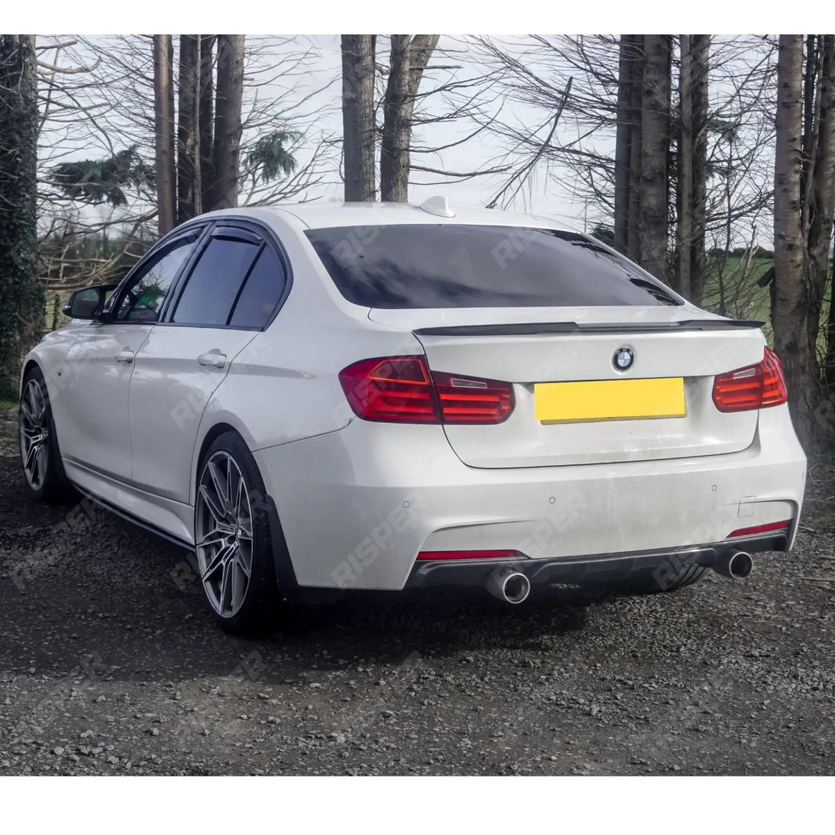 Side Skirt Splitters Carbon Style For BMW 3 Series F30 F35 M Sport