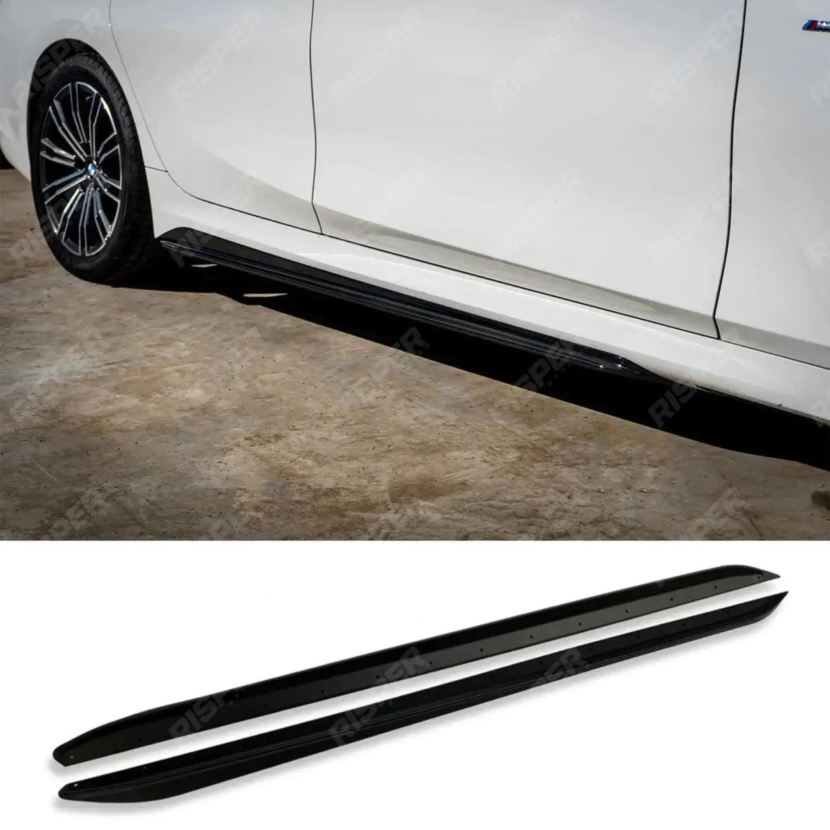 Side Skirt Splitters Gloss Black For BMW 3 Series G20 G21 M Sport