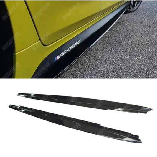 Side Skirt Splitters In Carbon Look For BMW 5 Series M Sport G30 G31 2017+