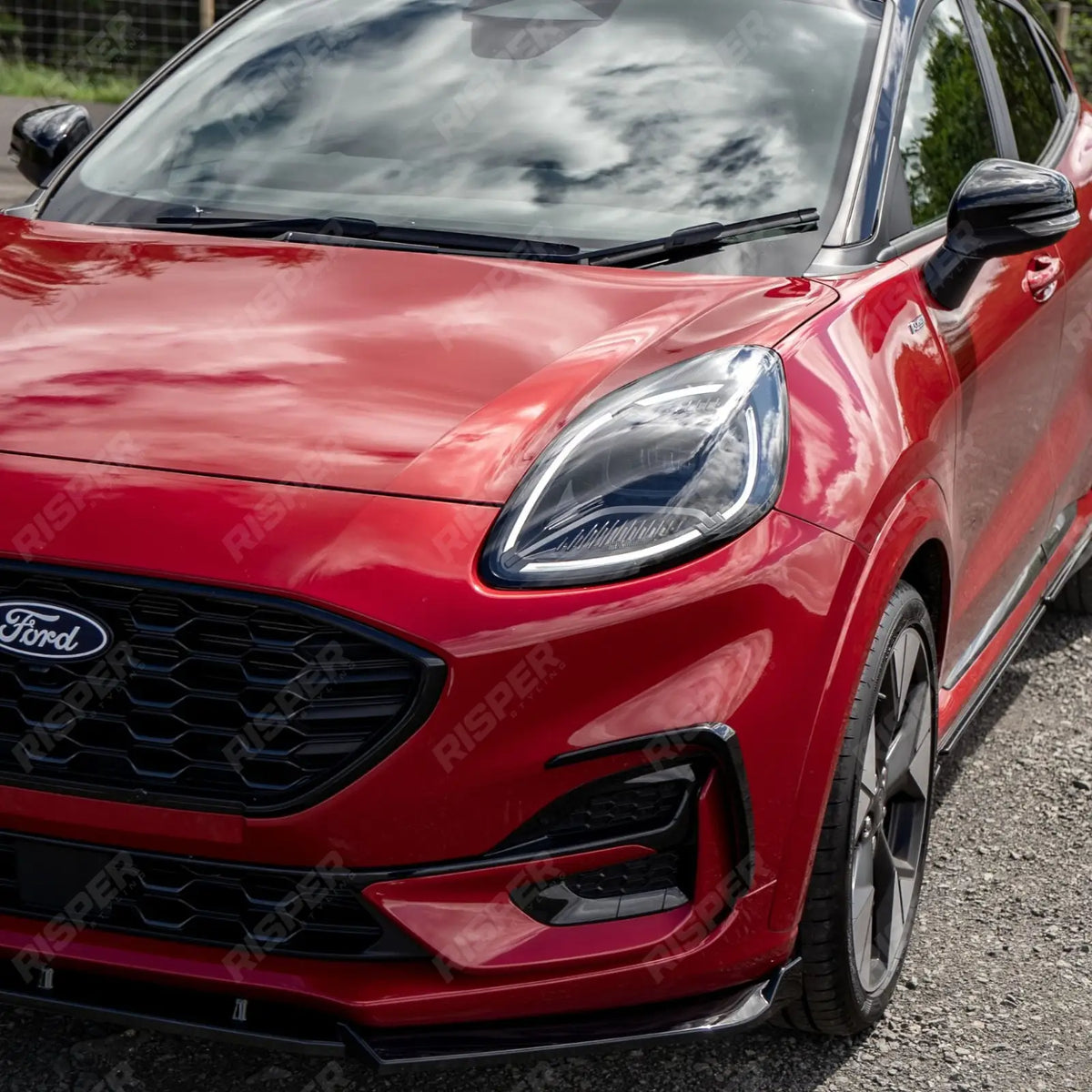 Side Skirt Splitters In Gloss Black For Ford Puma ST Line & ST Line X 2019+
