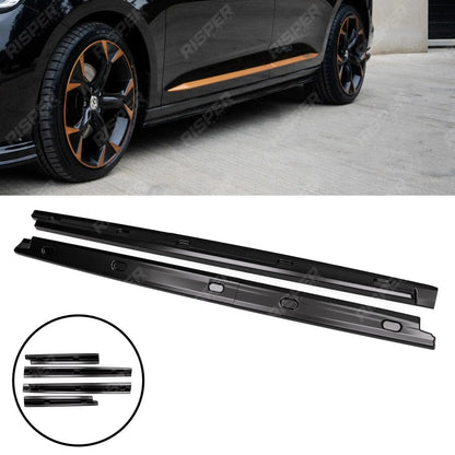 Side Skirt Splitters In Gloss Black For Volkswagen Caddy MK5 2021+