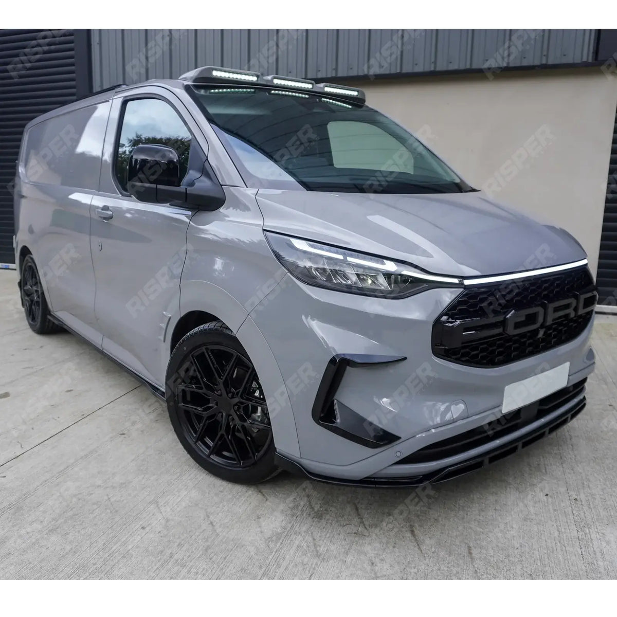 Side Skirt Splitters V2 In Gloss Black For Ford Transit Custom LWB MK2 2024 on