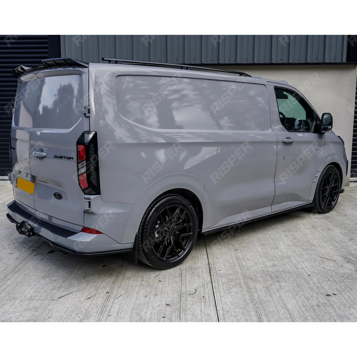 Side Skirt Splitters V2 In Gloss Black For Ford Transit Custom LWB MK2 2024 on
