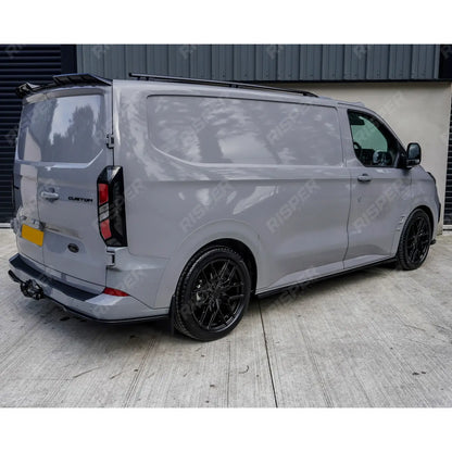 Side Skirt Splitters V2 In Gloss Black For Ford Transit Custom LWB MK2 2024 on