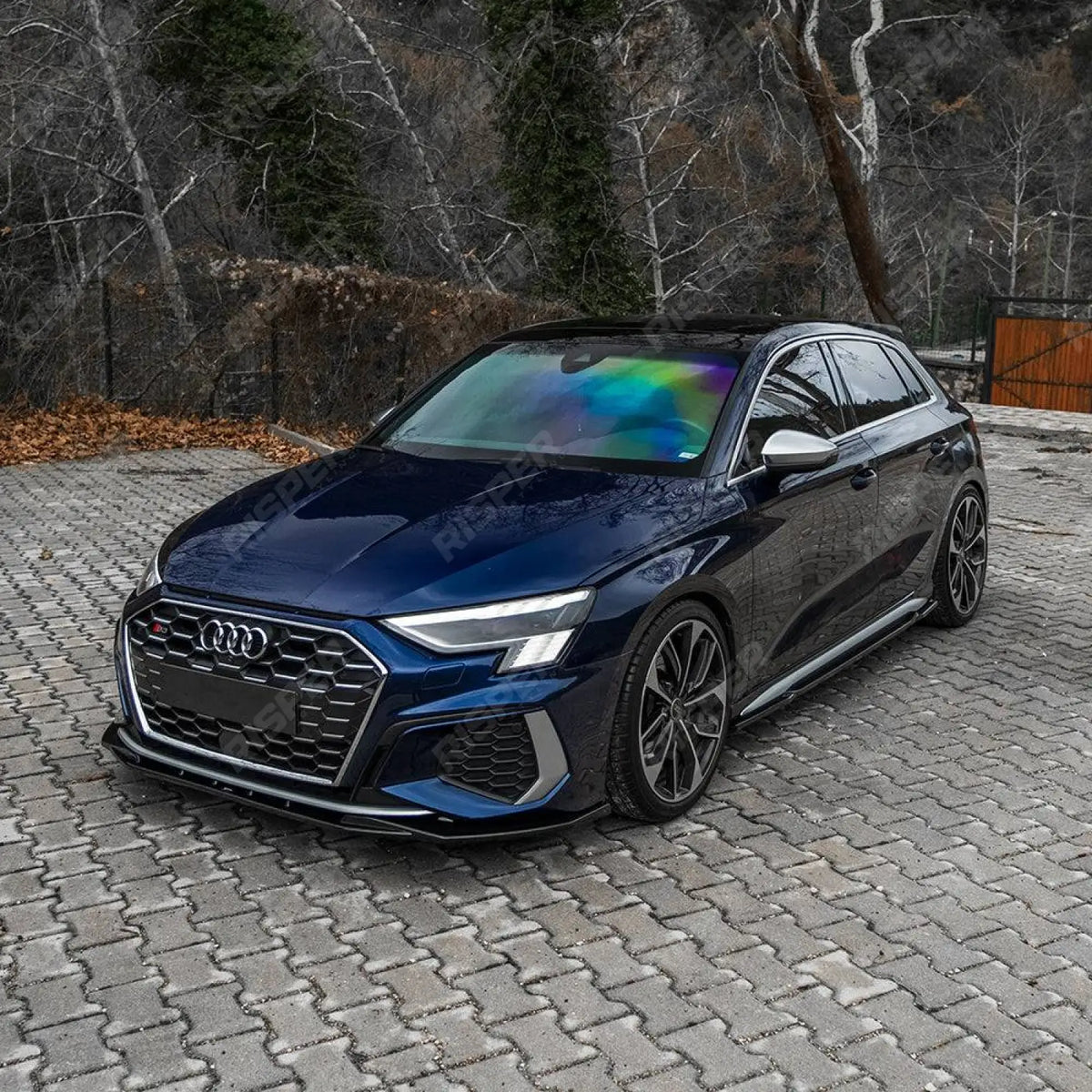 Side Skirts In Gloss Black (2 Pcs) For Audi S3 8Y 2020+ - Audi A3 S-Line 8Y 2020+