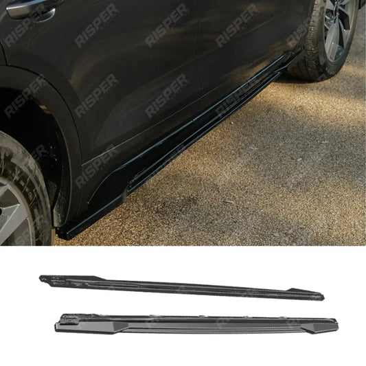 Side Skirts In Gloss Black (2 Pcs) For Audi SQ5 / Q5 S-Line Mk2 Facelift 2020-2024